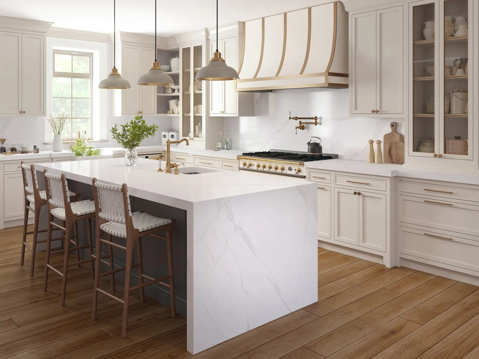 Aurelia Hanstone Quartz installed — project photo 4