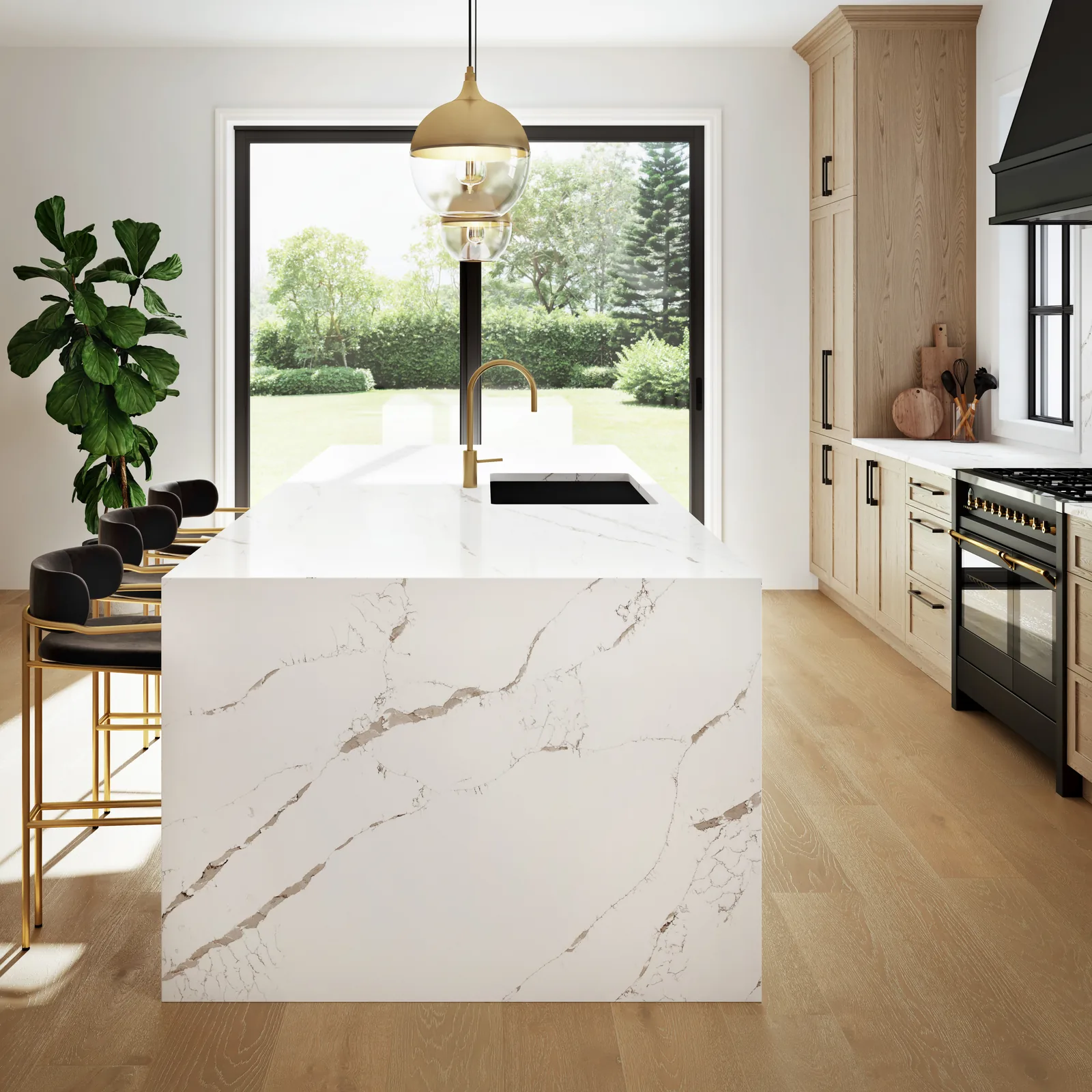 Calacatta Extra Hanstone Quartz installed — project photo 6
