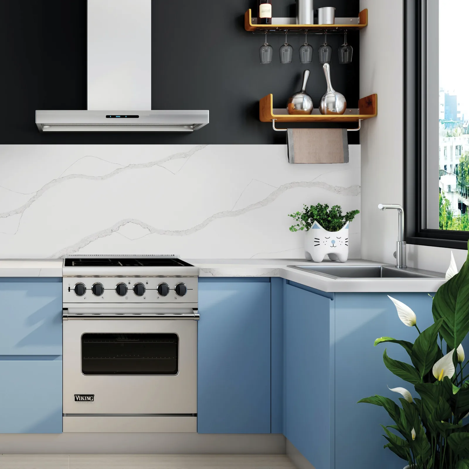 Calacatta Gold Hanstone Quartz installed — project photo 6