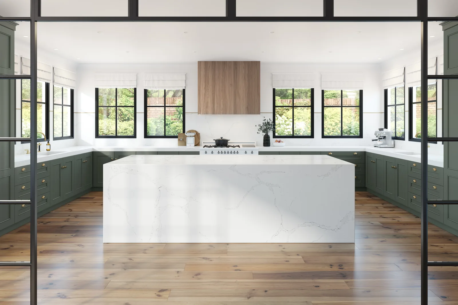 Calacatta Mont Hanstone Quartz installed — project photo 3