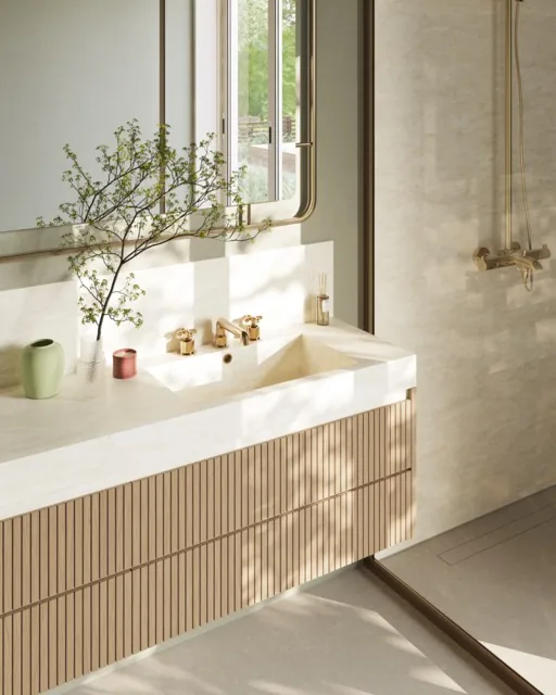 Cremosa Hanstone Quartz installed — project photo 3