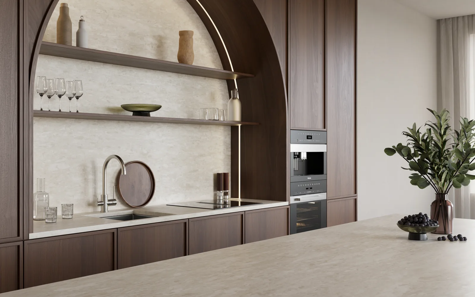 Cremosa Hanstone Quartz installed — project photo 7