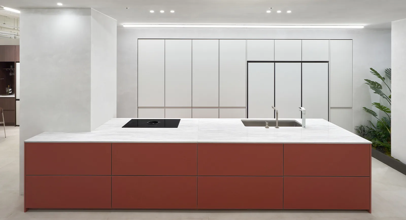 Elba White Hanstone Quartz installed — project photo 5
