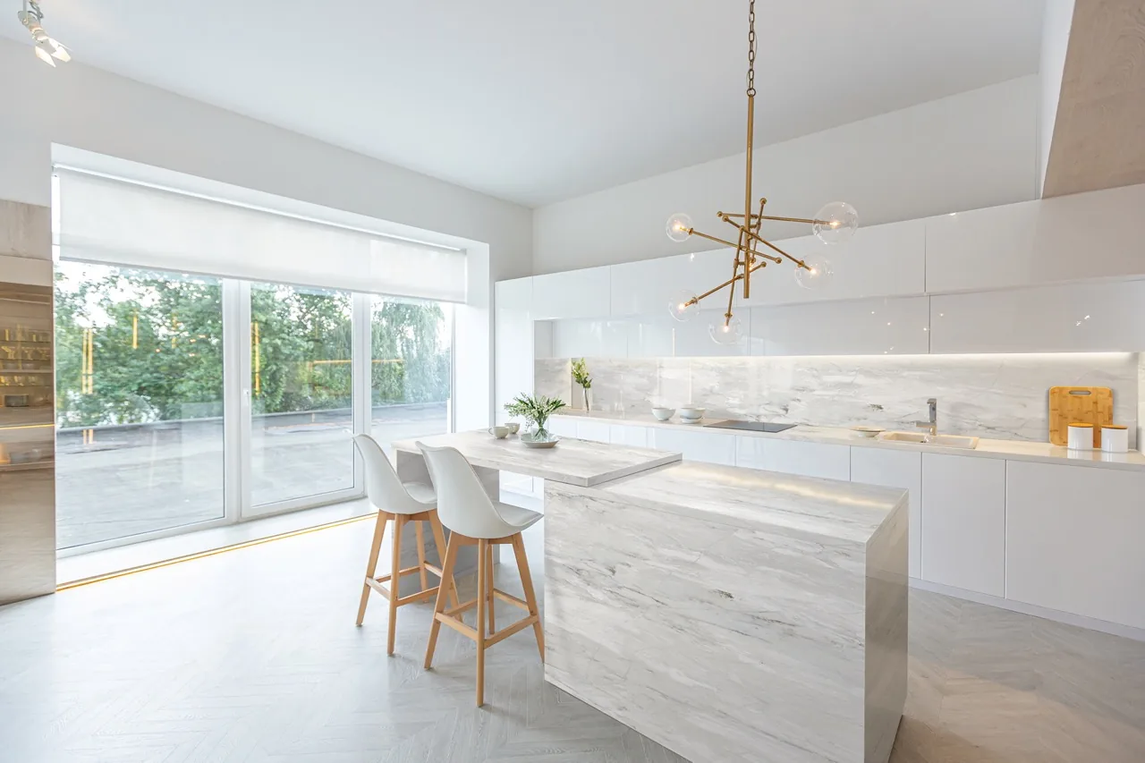 Le Blanc Hanstone Quartz installed — project photo 4