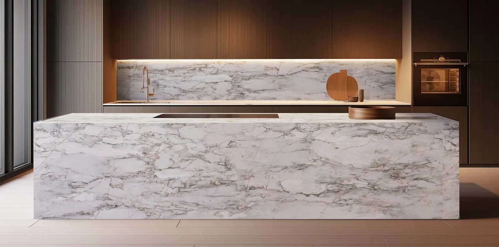 Matterhorn Hanstone Quartz installed — project photo 3