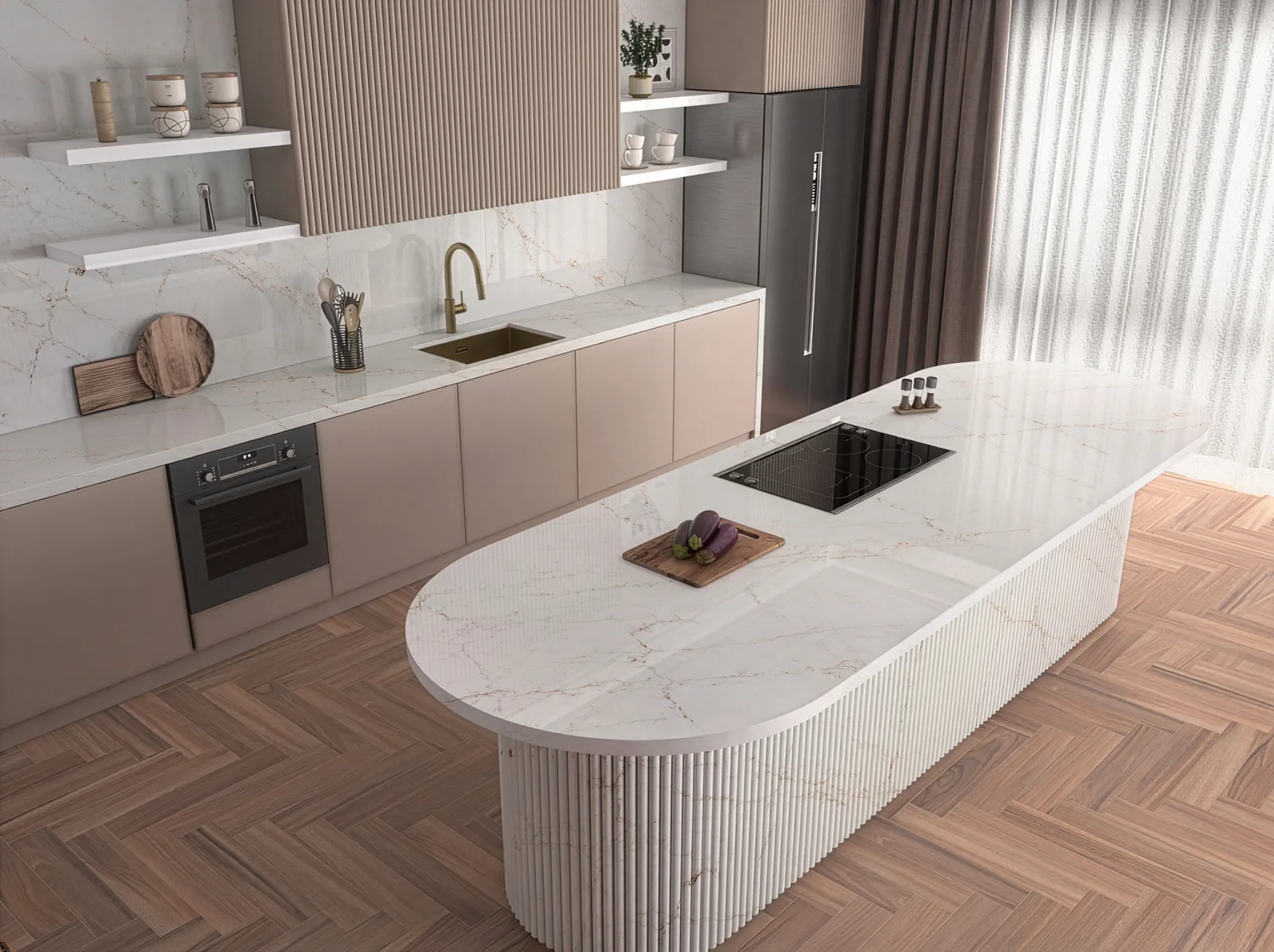 Strivento Hanstone Quartz installed — project photo 4