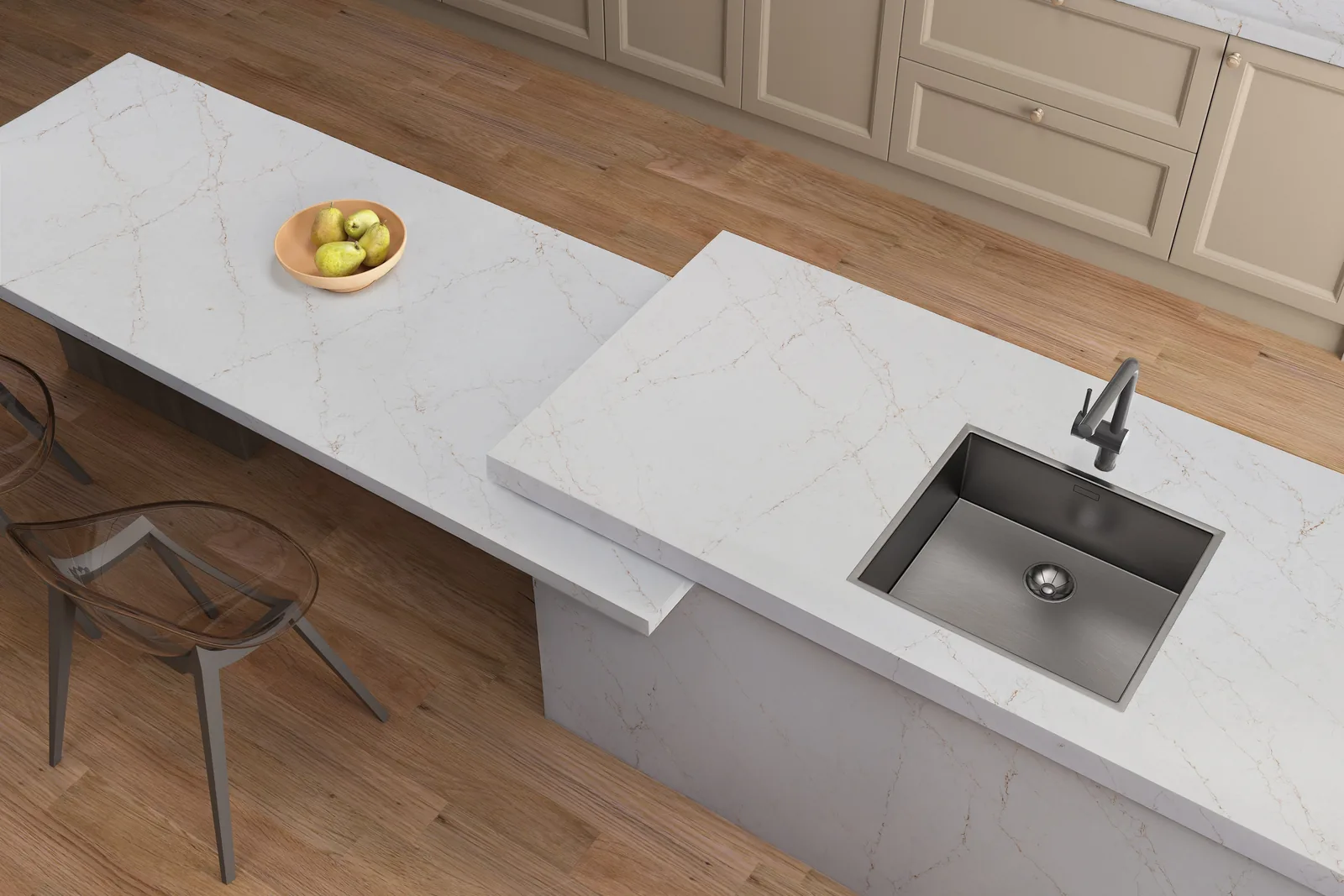 Strivento Hanstone Quartz installed — project photo 8