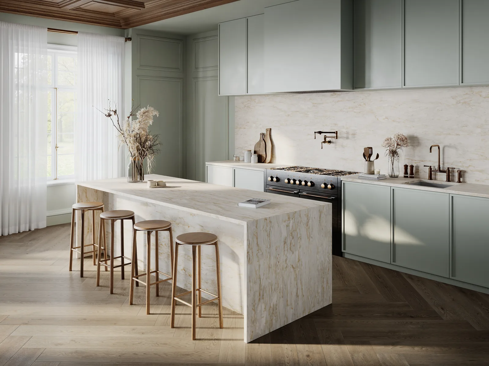 Tahitian Cream Hanstone Quartz installed — project photo 3