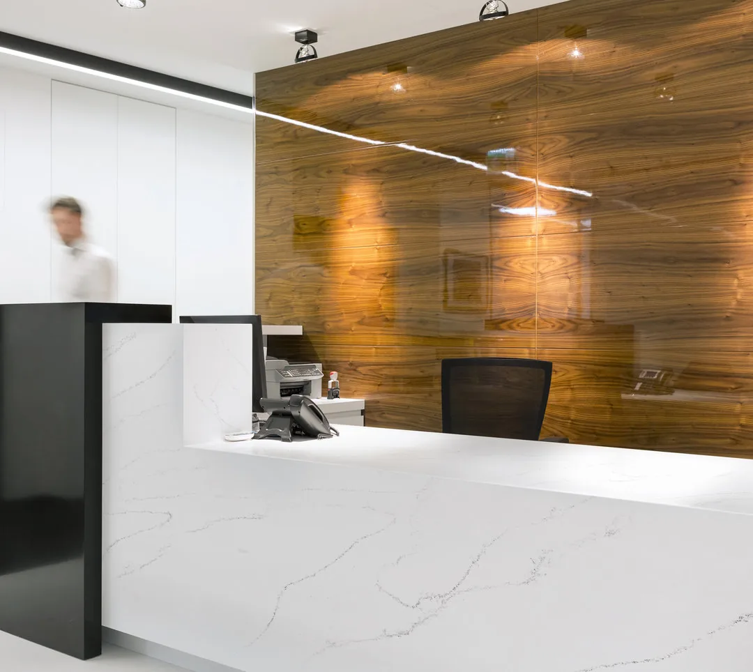 Tranquility Hanstone Quartz installed — project photo 1