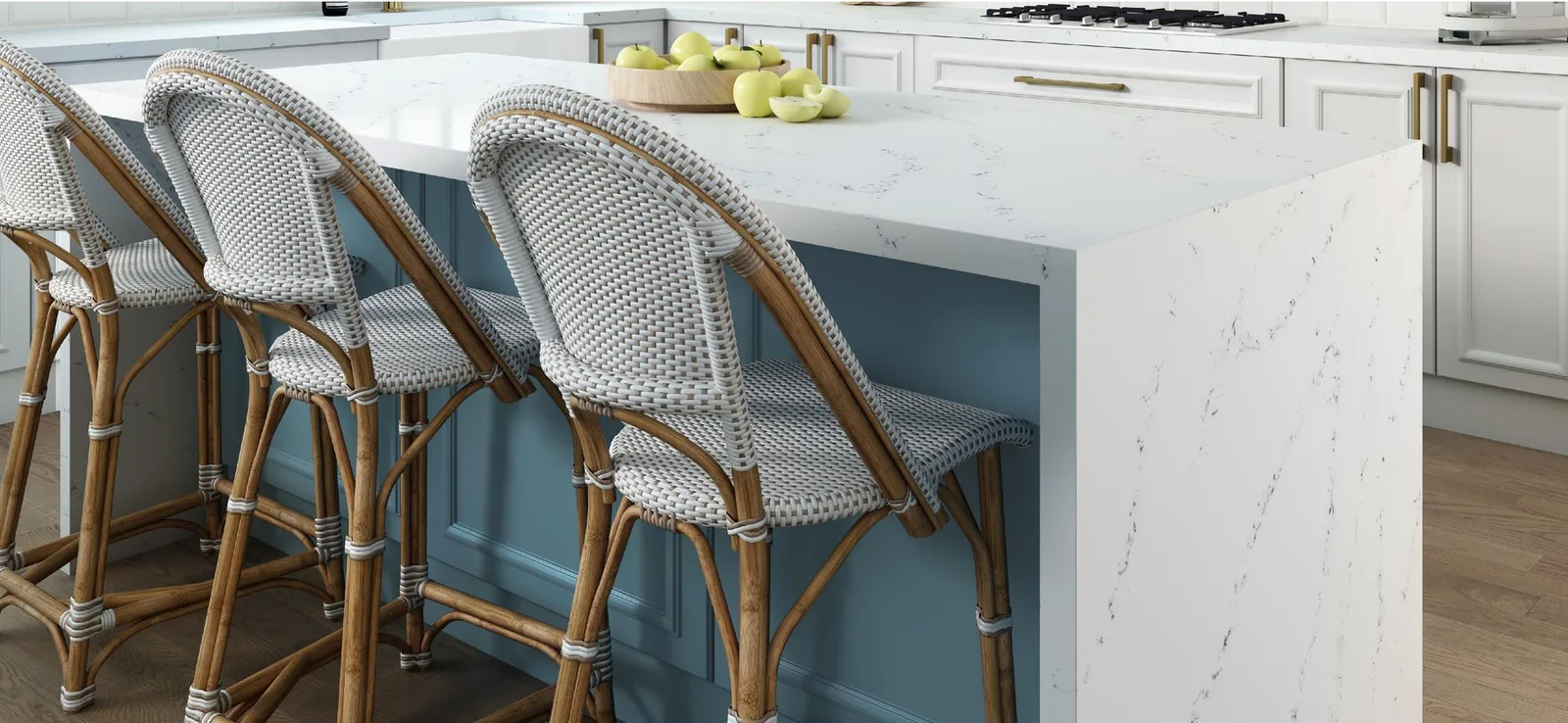 Tranquility Hanstone Quartz installed — project photo 3