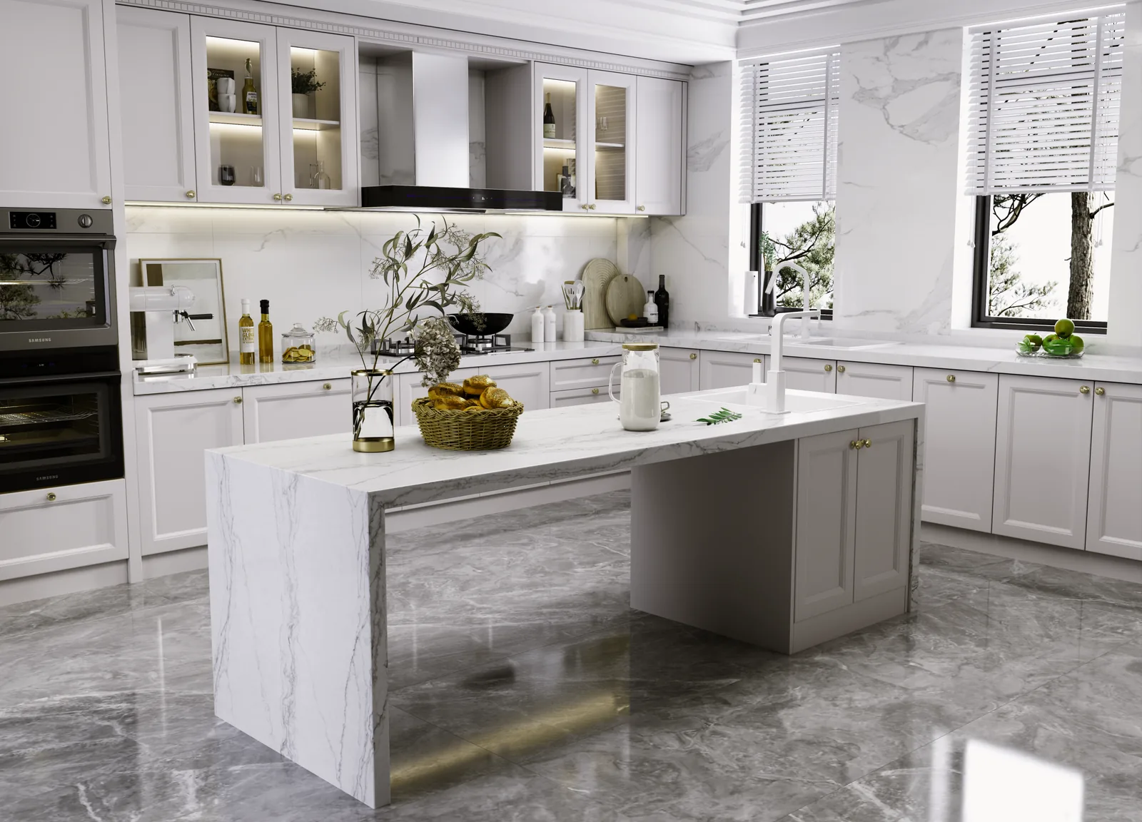 Bella Lincoln Lucciare Quartz installed — project photo 1