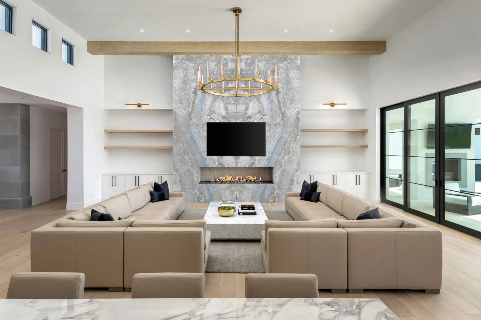 Bulgari Blue Lucciare Quartz installed — project photo 3