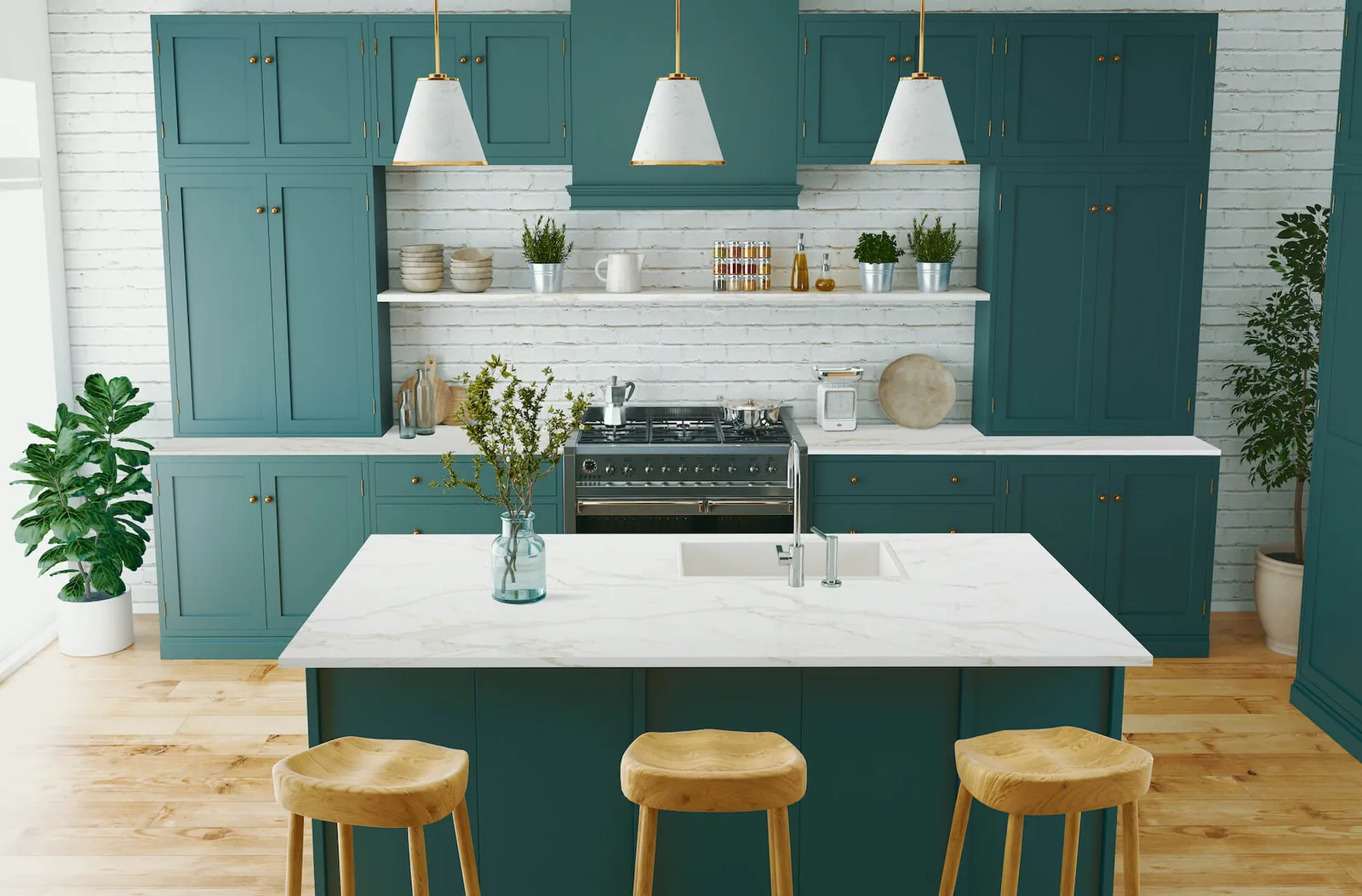 Calacatta Antique Lucciare Quartz installed — project photo 1