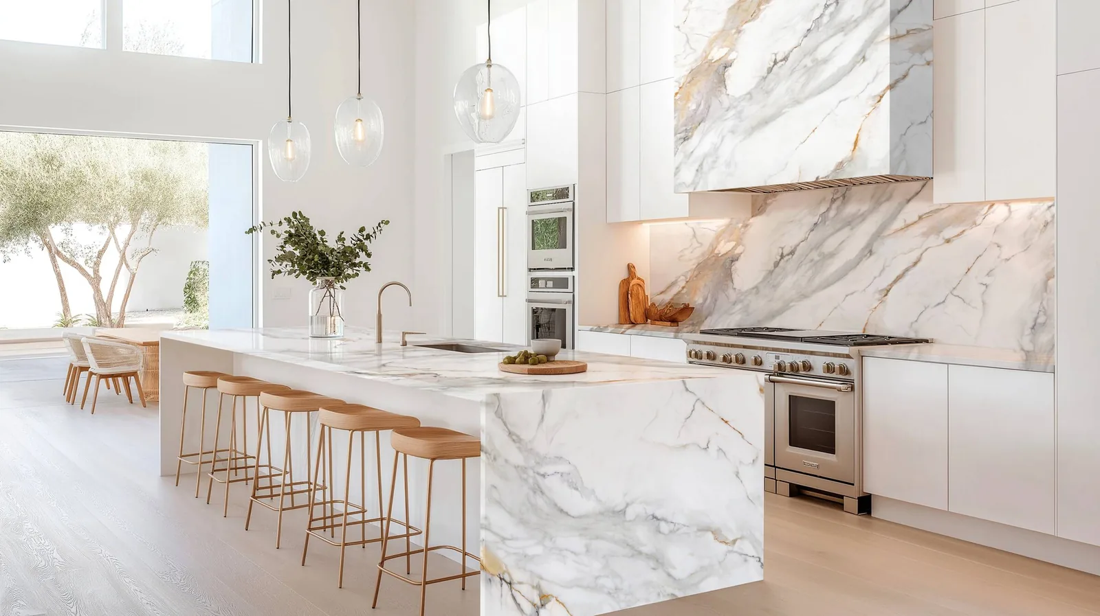 Calacatta Buckingham Lucciare Quartz installed — project photo 1