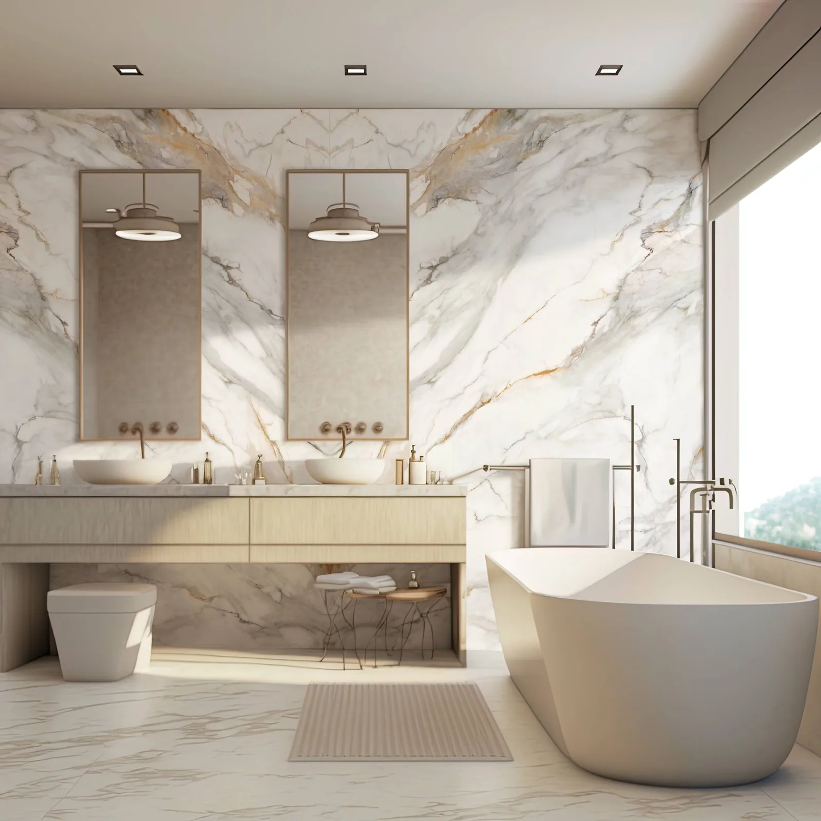 Calacatta Buckingham Lucciare Quartz installed — project photo 2