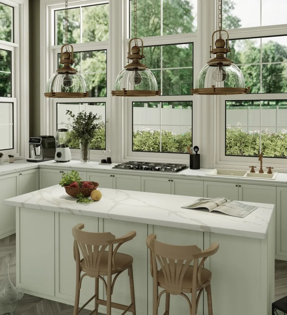 Calacatta Elegant Lucciare Quartz installed — project photo 1