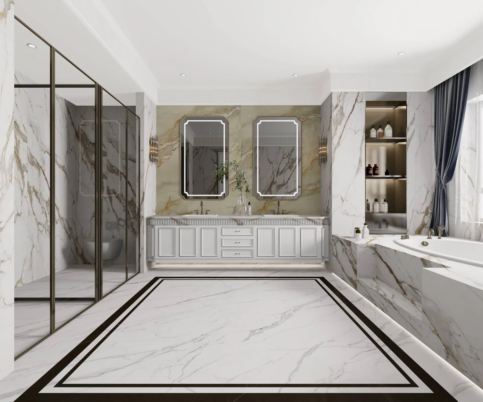 Calacatta Macchia Vecchia Lucciare Quartz installed — project photo 6