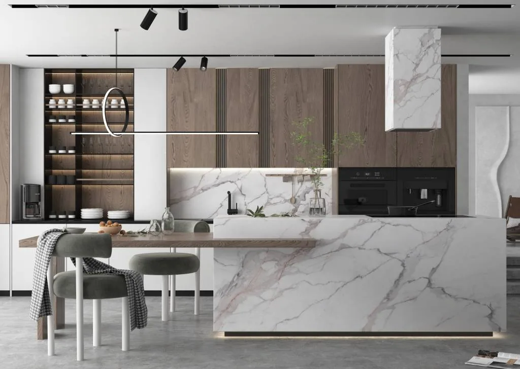 Calacatta Versailles Lucciare Quartz installed — project photo 6