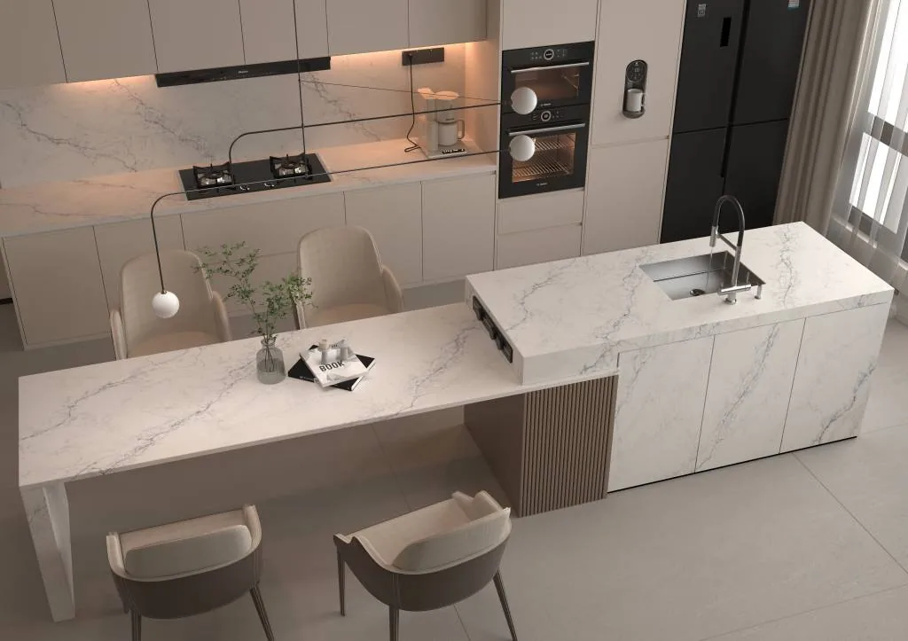 Cascader Lucciare Quartz installed — project photo 3