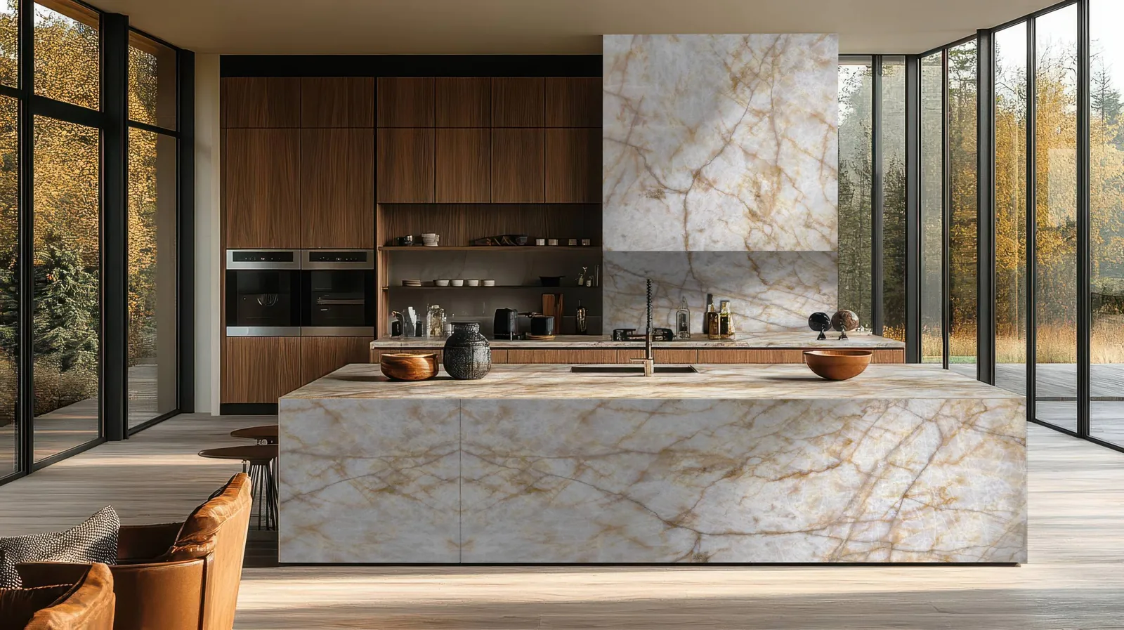 Cristallo Imperial Lucciare Quartz installed — project photo 1