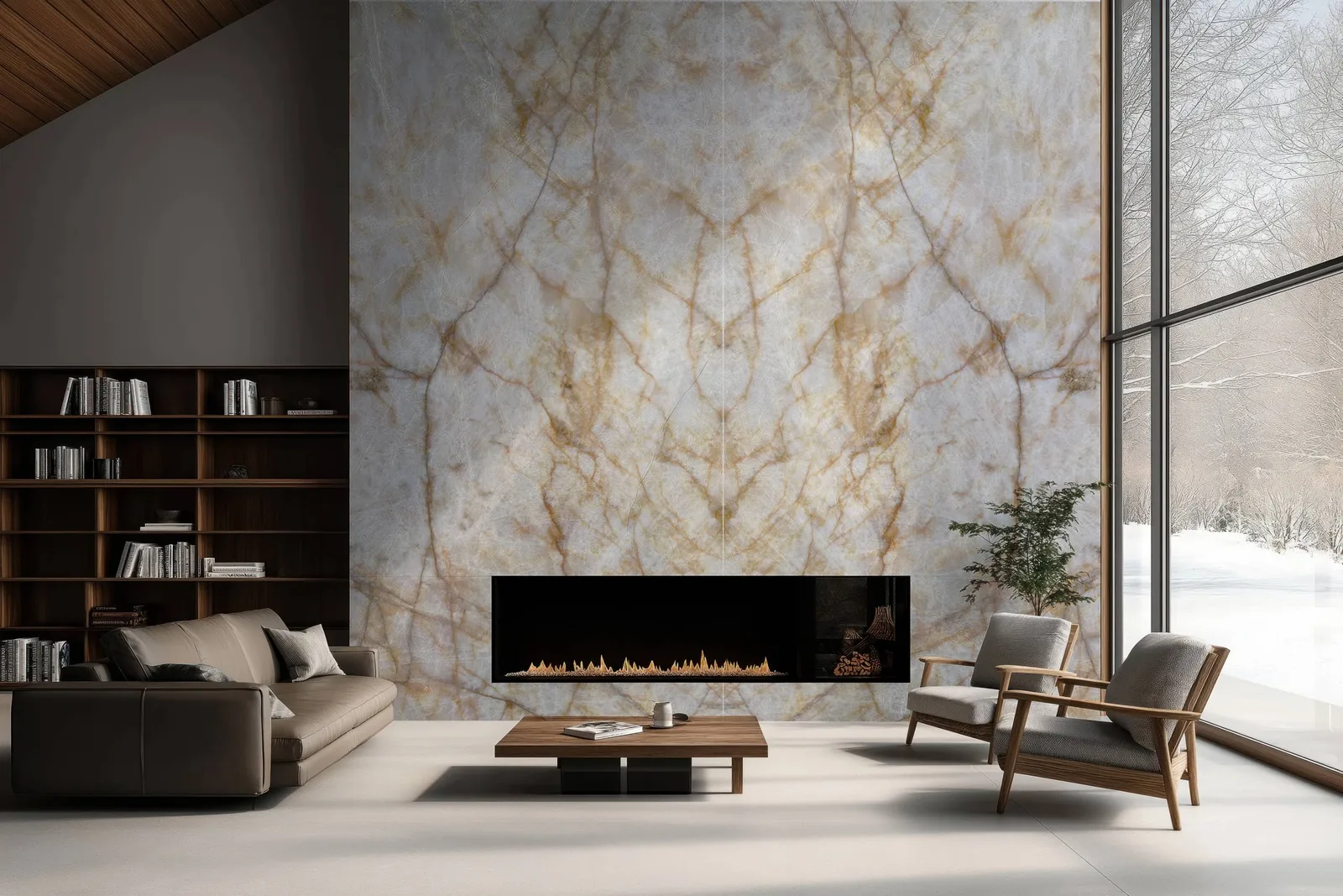 Cristallo Imperial Lucciare Quartz installed — project photo 2