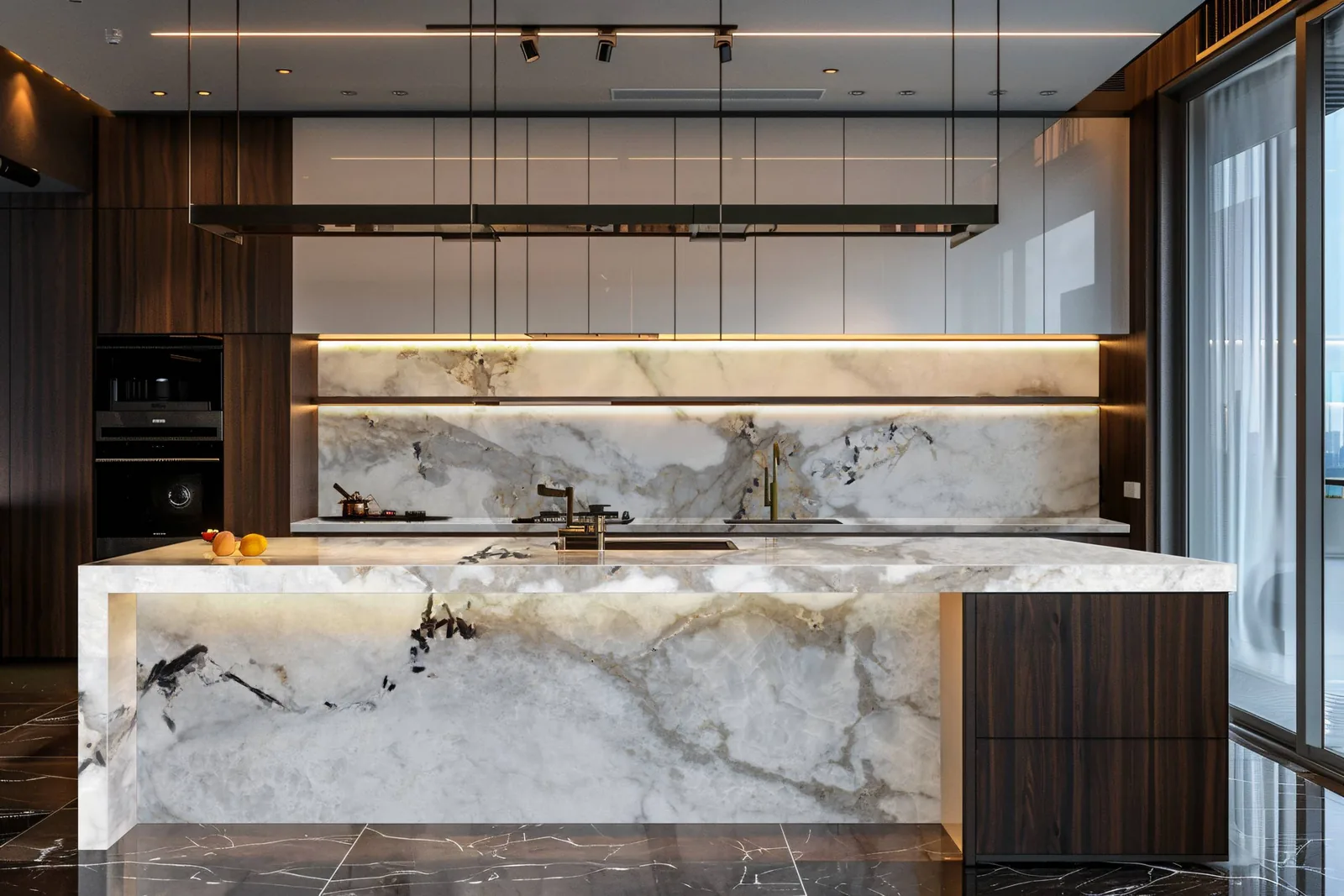 Cristallo Lucciare Quartz installed — project photo 1
