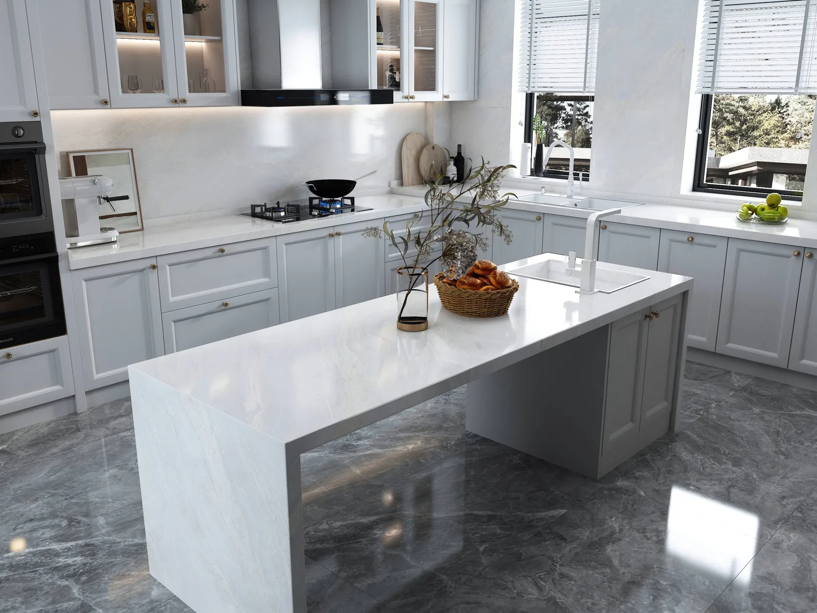 Holy Empire Lucciare Quartz installed — project photo 3
