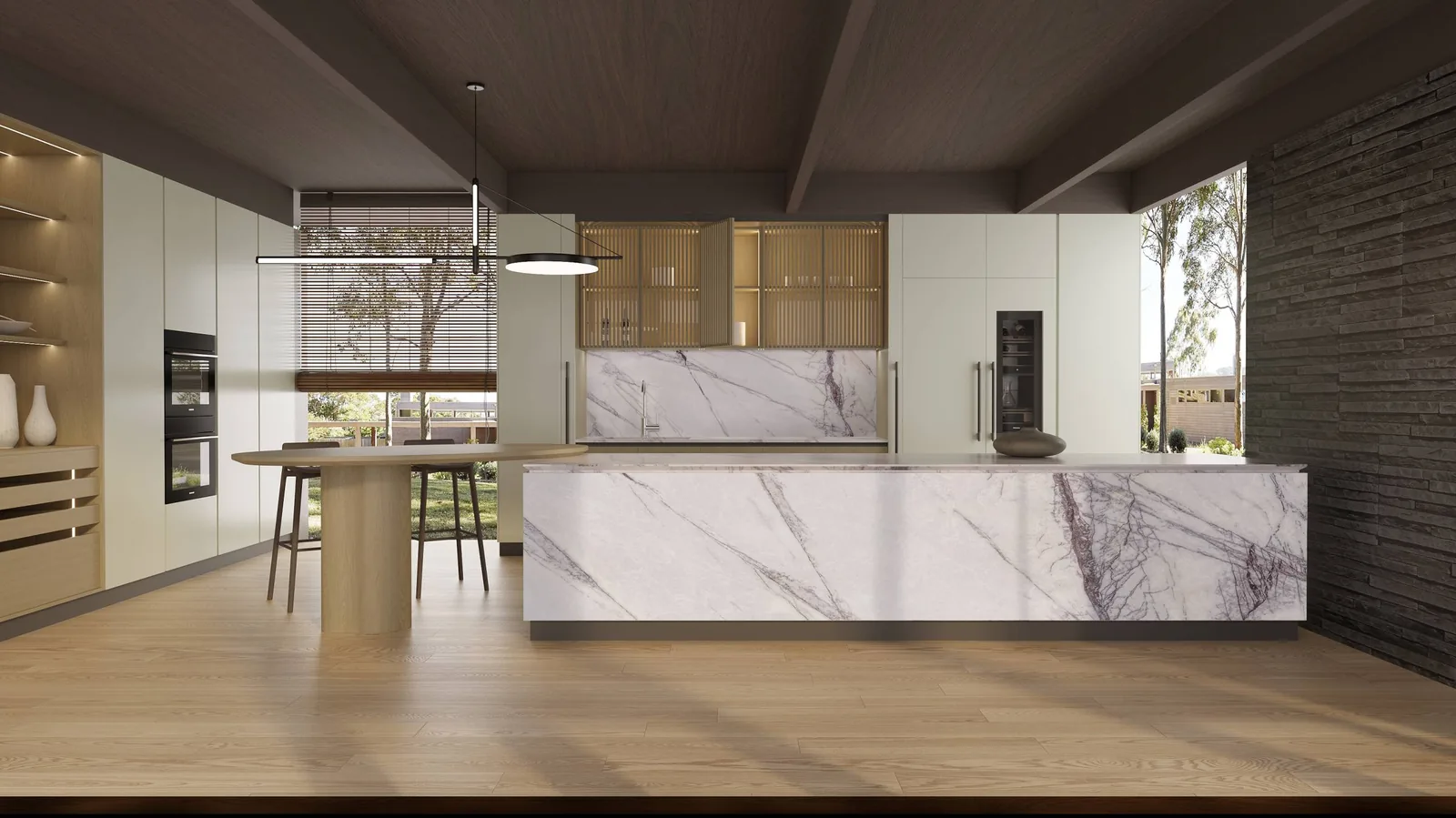 Lilac Lucciare Quartz installed — project photo 1