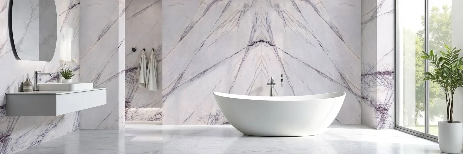 Lilac Lucciare Quartz installed — project photo 4