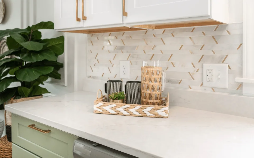 Olympia Lucciare Quartz installed — project photo 3