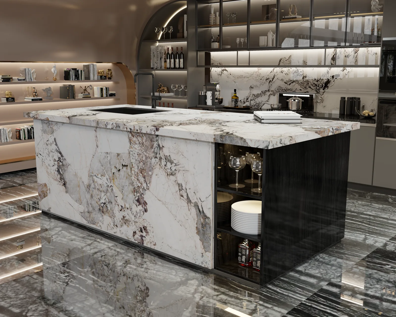 Pandora Lucciare Quartz installed — project photo 1