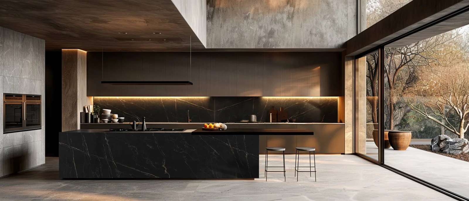 Saint Laurent Gold Lucciare Quartz installed — project photo 2