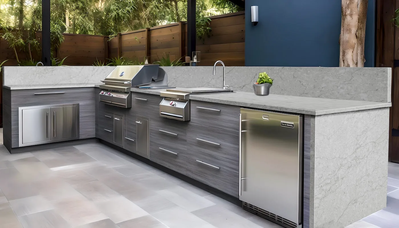 Sere' Pylos Lucciare Quartz installed — project photo 2