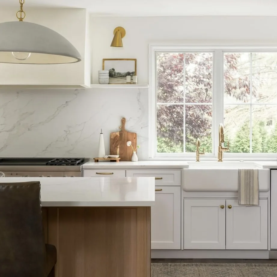 Statuario Dior Lucciare Quartz installed — project photo 1