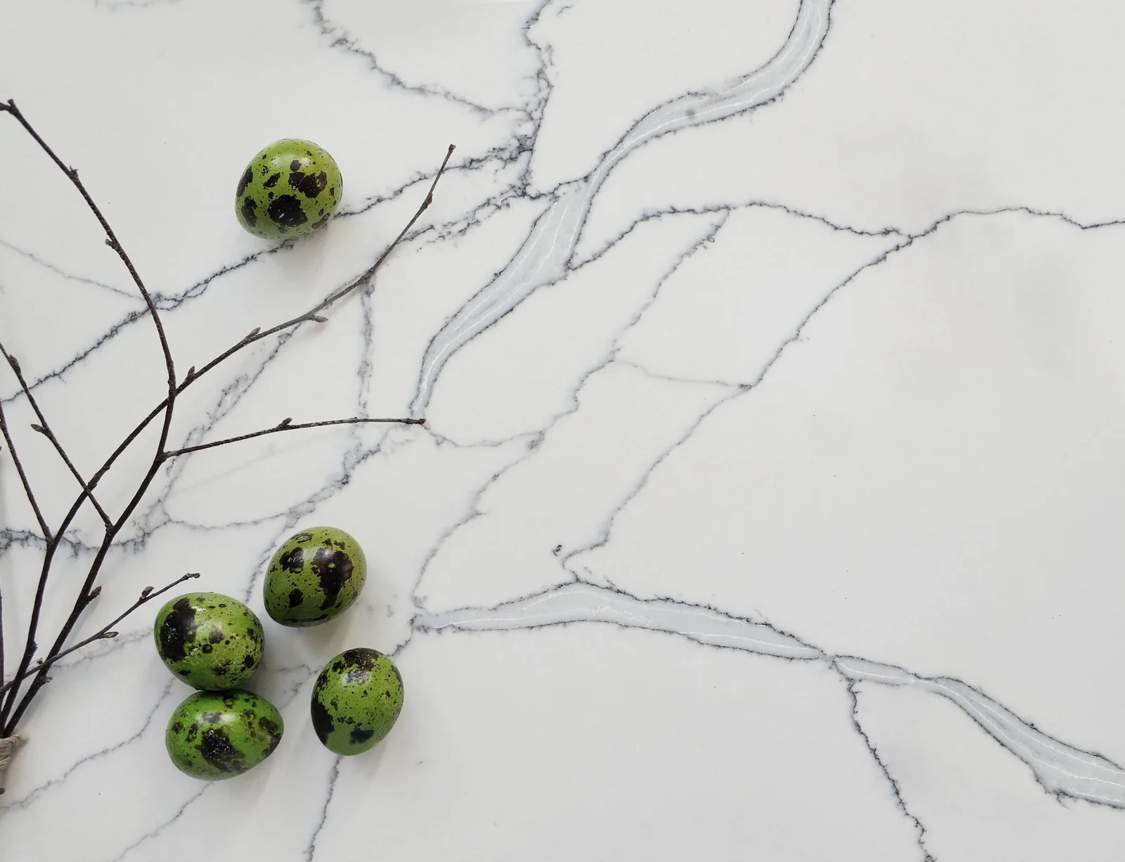 Statuario Michel Lucciare Quartz installed — project photo 4